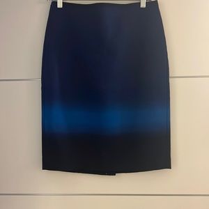 NWT Loft Blue Ombré Pencil Skirt
